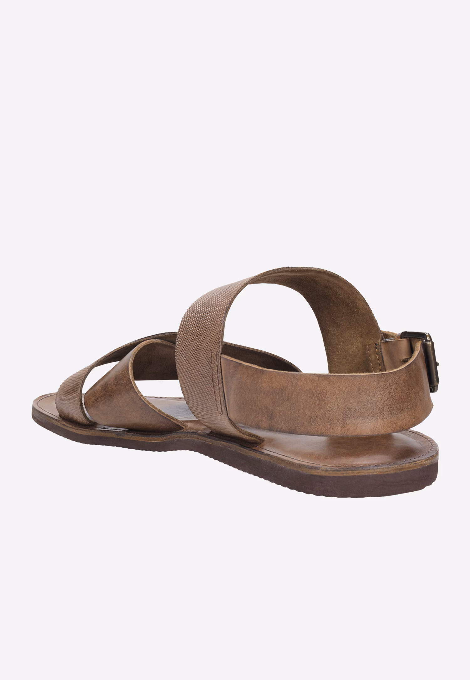 Czarne wygodne sandały męskie ze skóry naturalnej o różnych strukturach