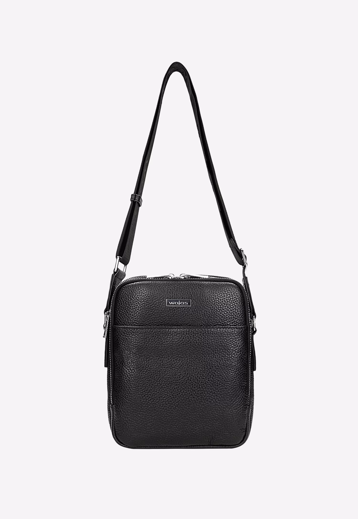 Mała czarna torba męska przez ramię