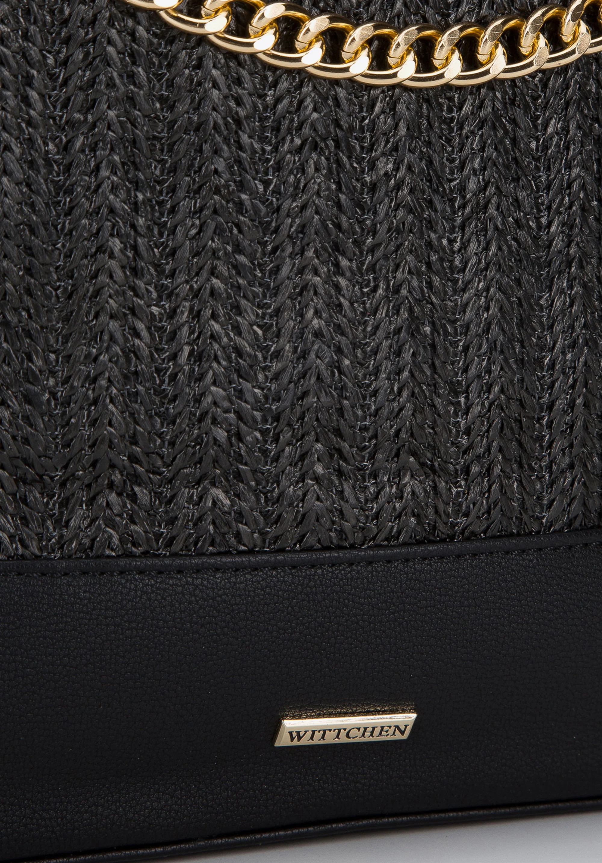 Torebka worek z plecionką na łańcuszku