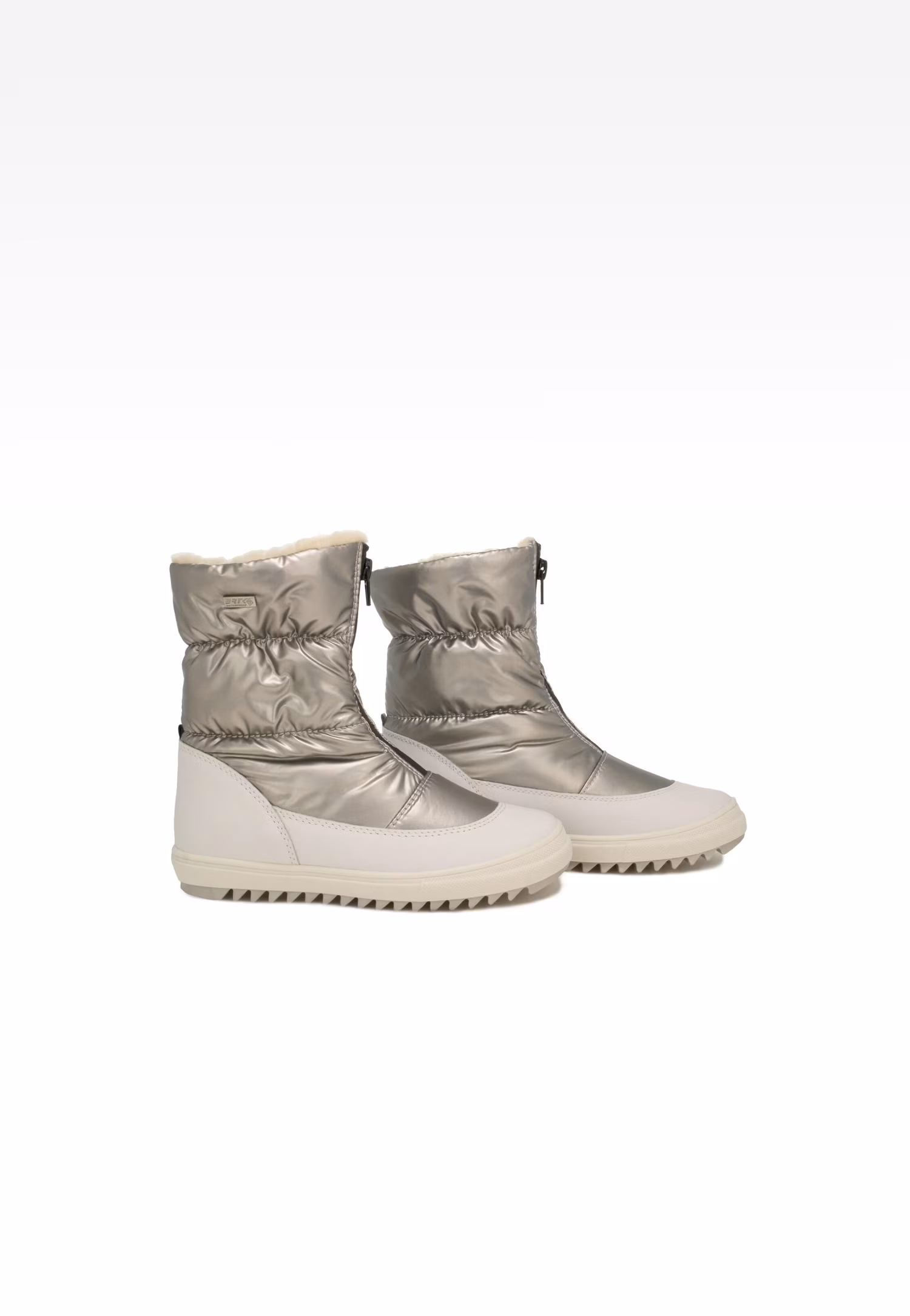 Botki ocieplane BARTEK 14405023, dla dziewcząt, srebrno-biały