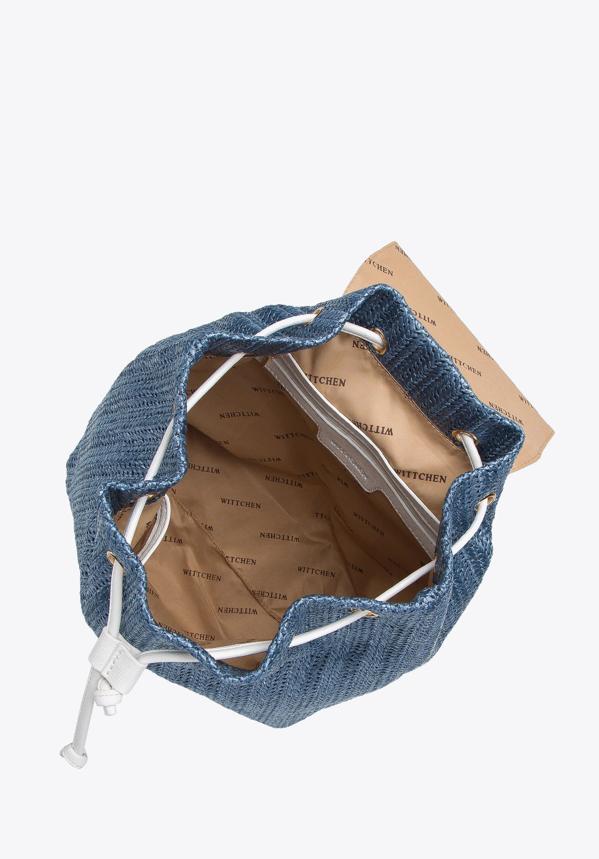 Damski plecak worek z plecionki