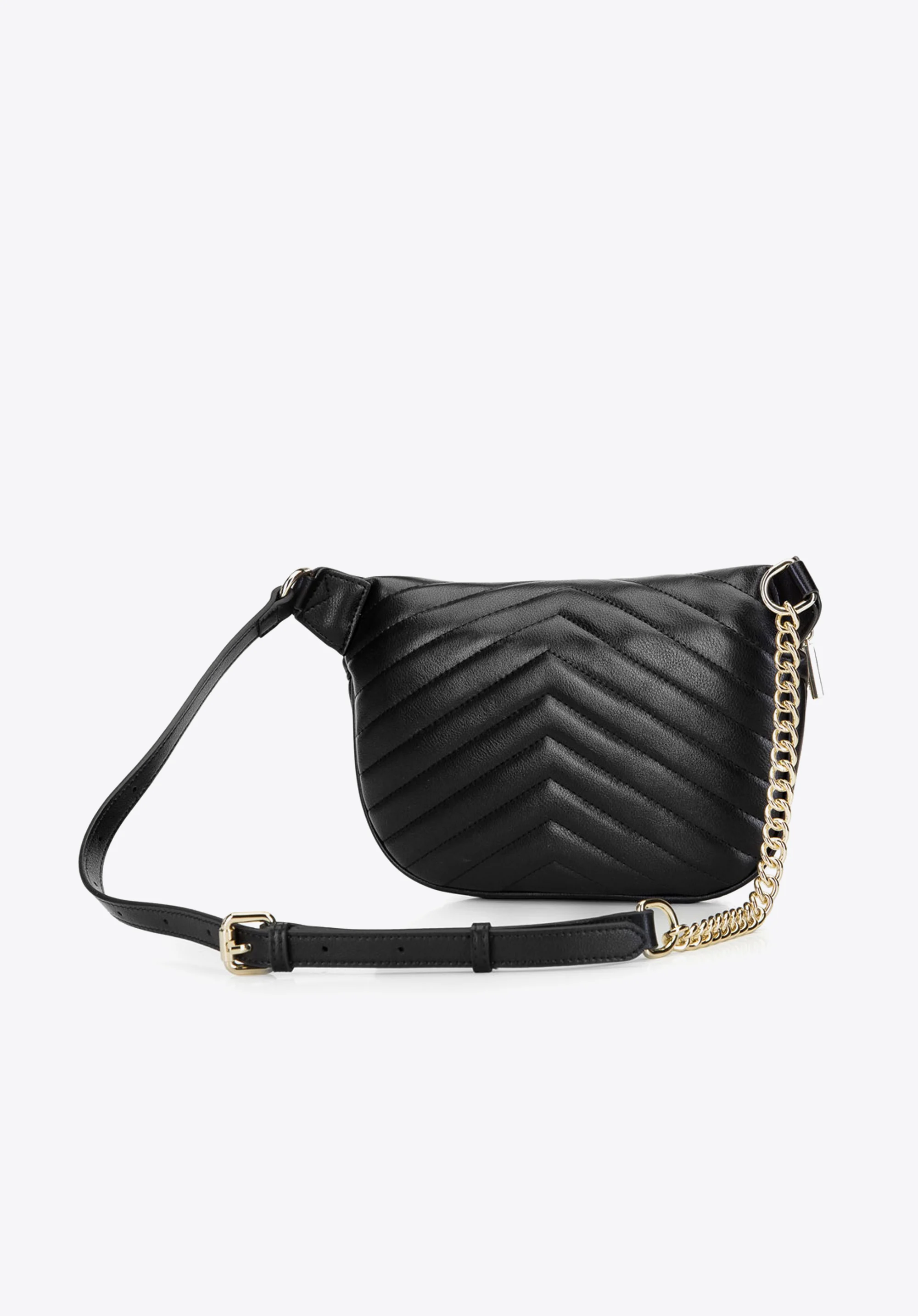 Damska torebka nerka skórzana z ukośnym pikowaniem