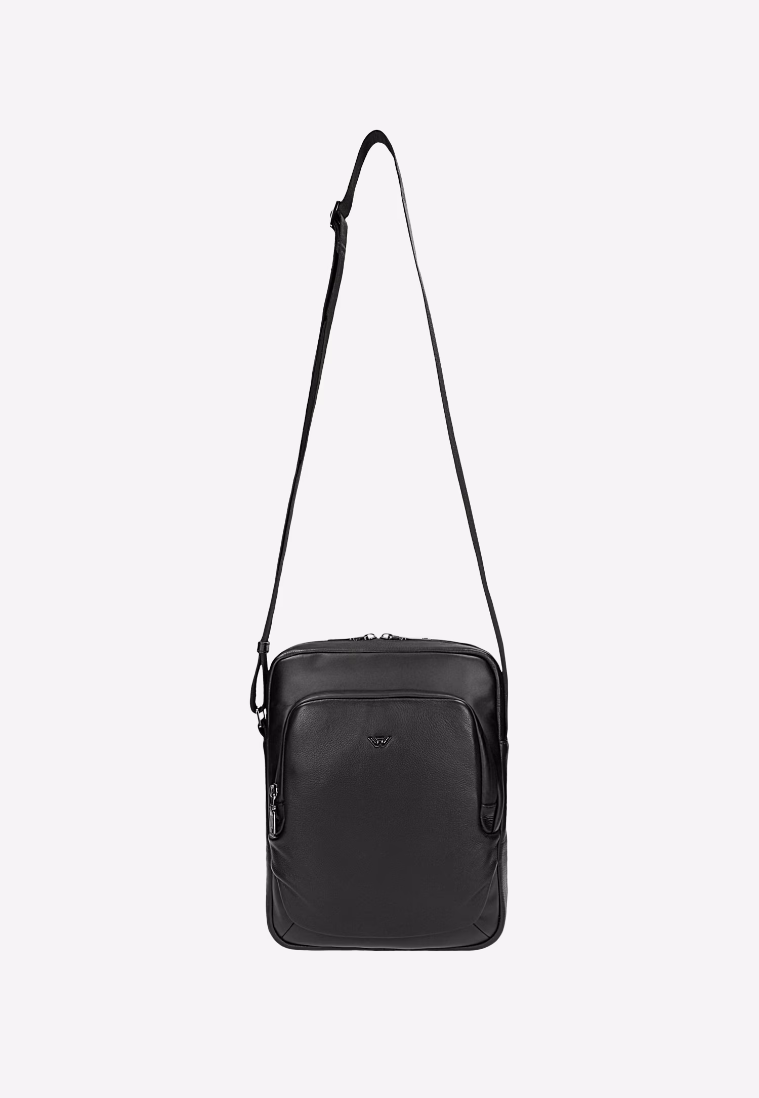 Mała czarna torba męska na ramię