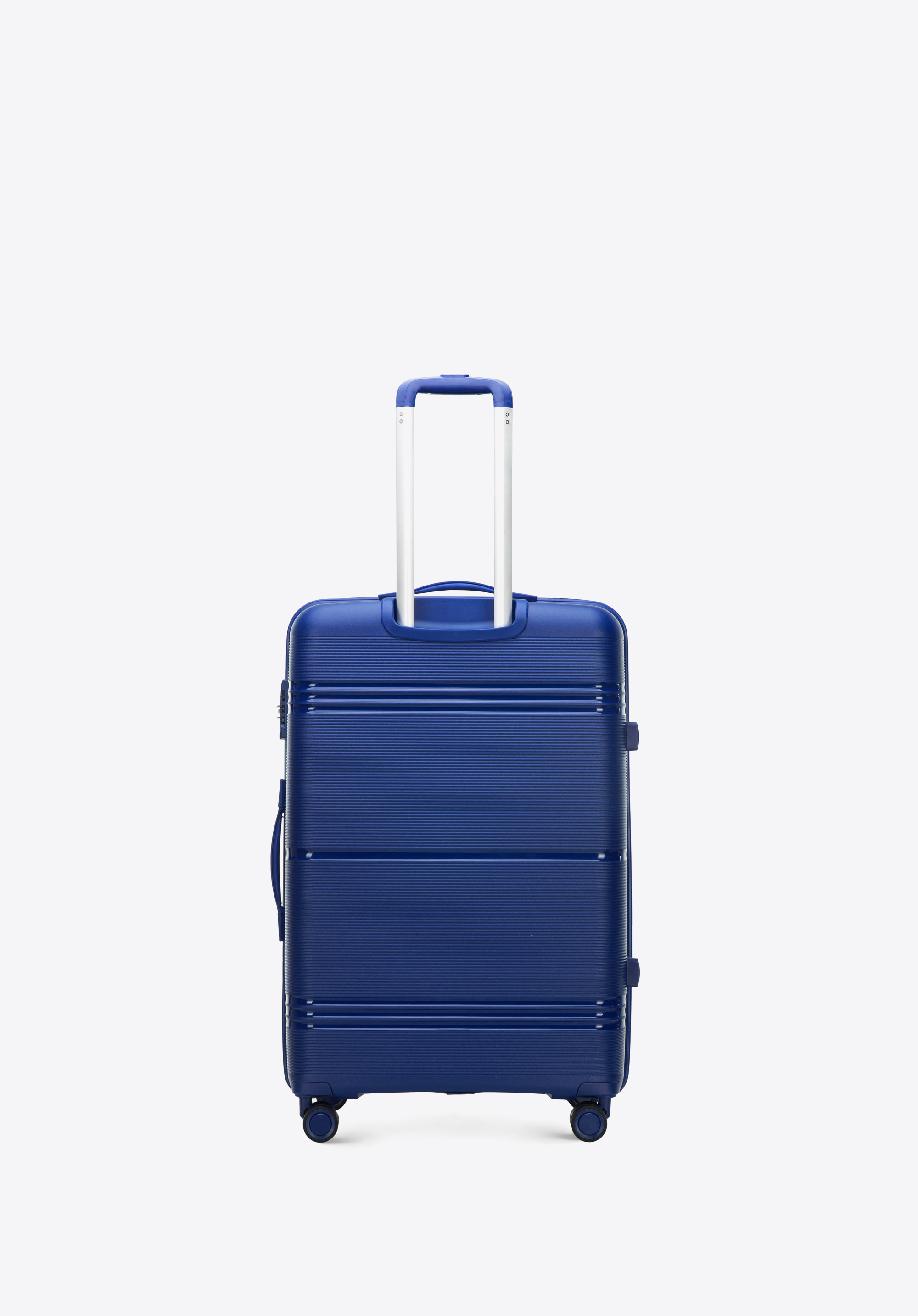 Średnia walizka z polipropylenu jednokolorowa