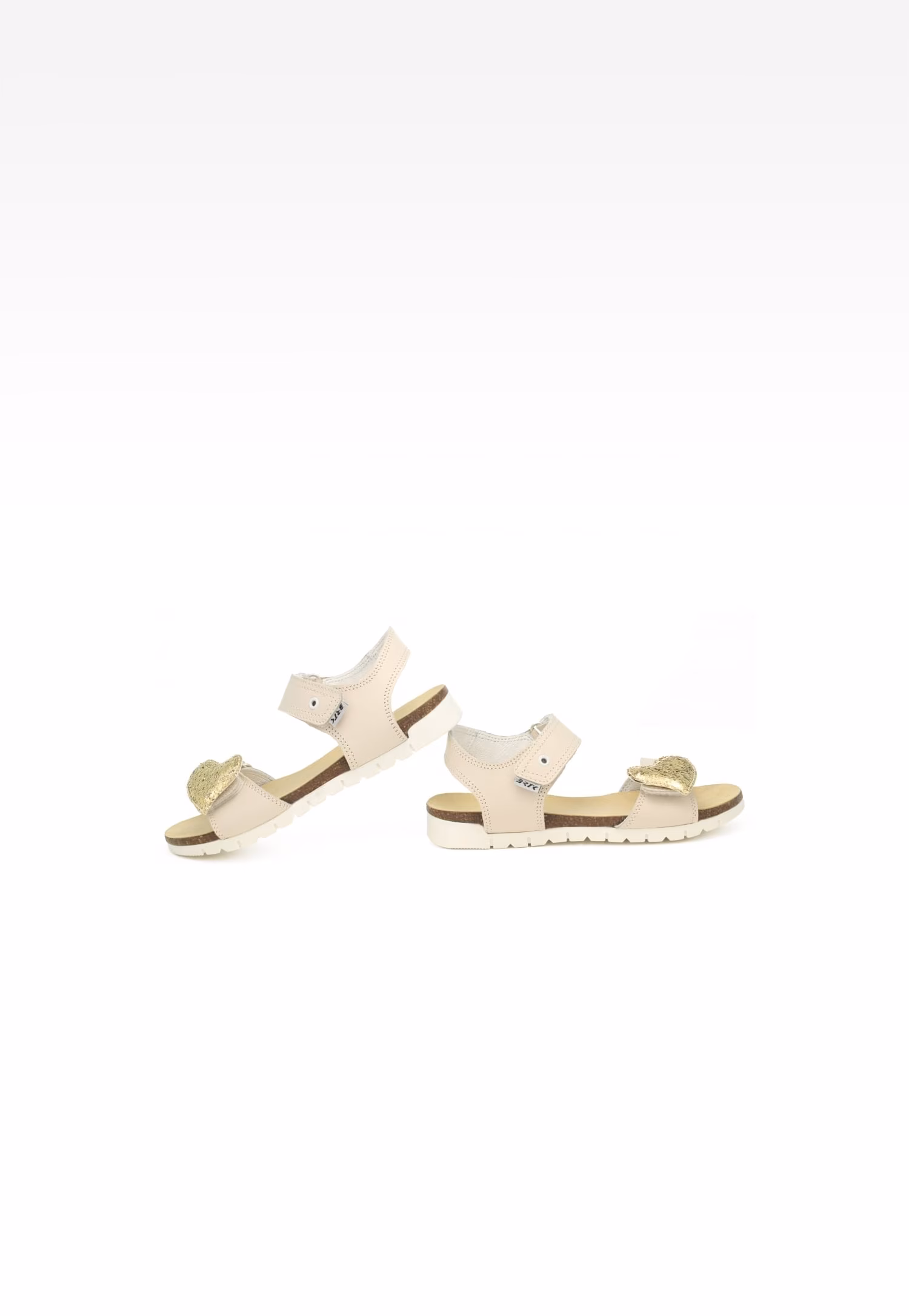 Sandały BARTEK 16183026, dla dziewcząt, beżowo-biały