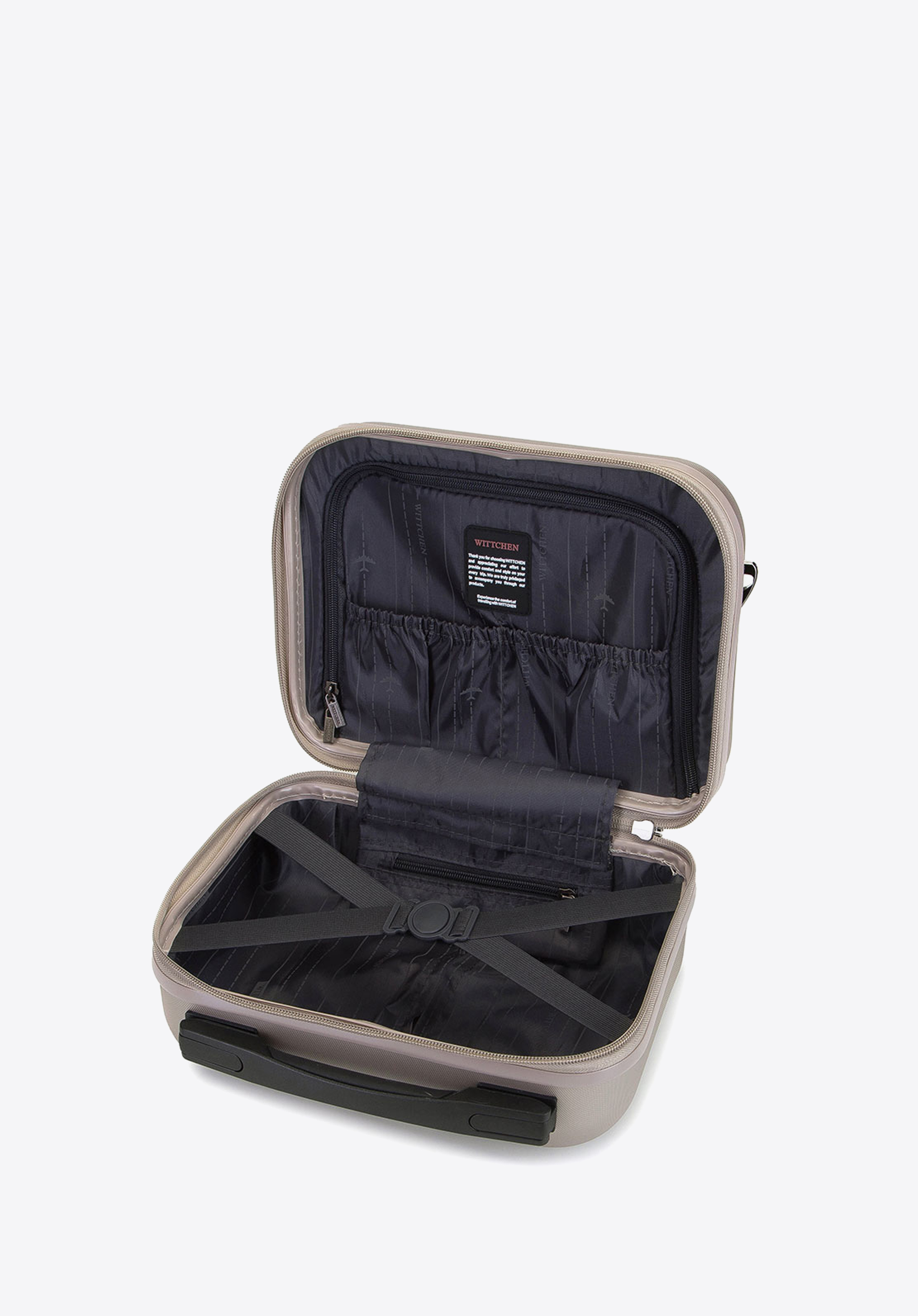 Walizka kabinowa z polikarbonu fakturowana