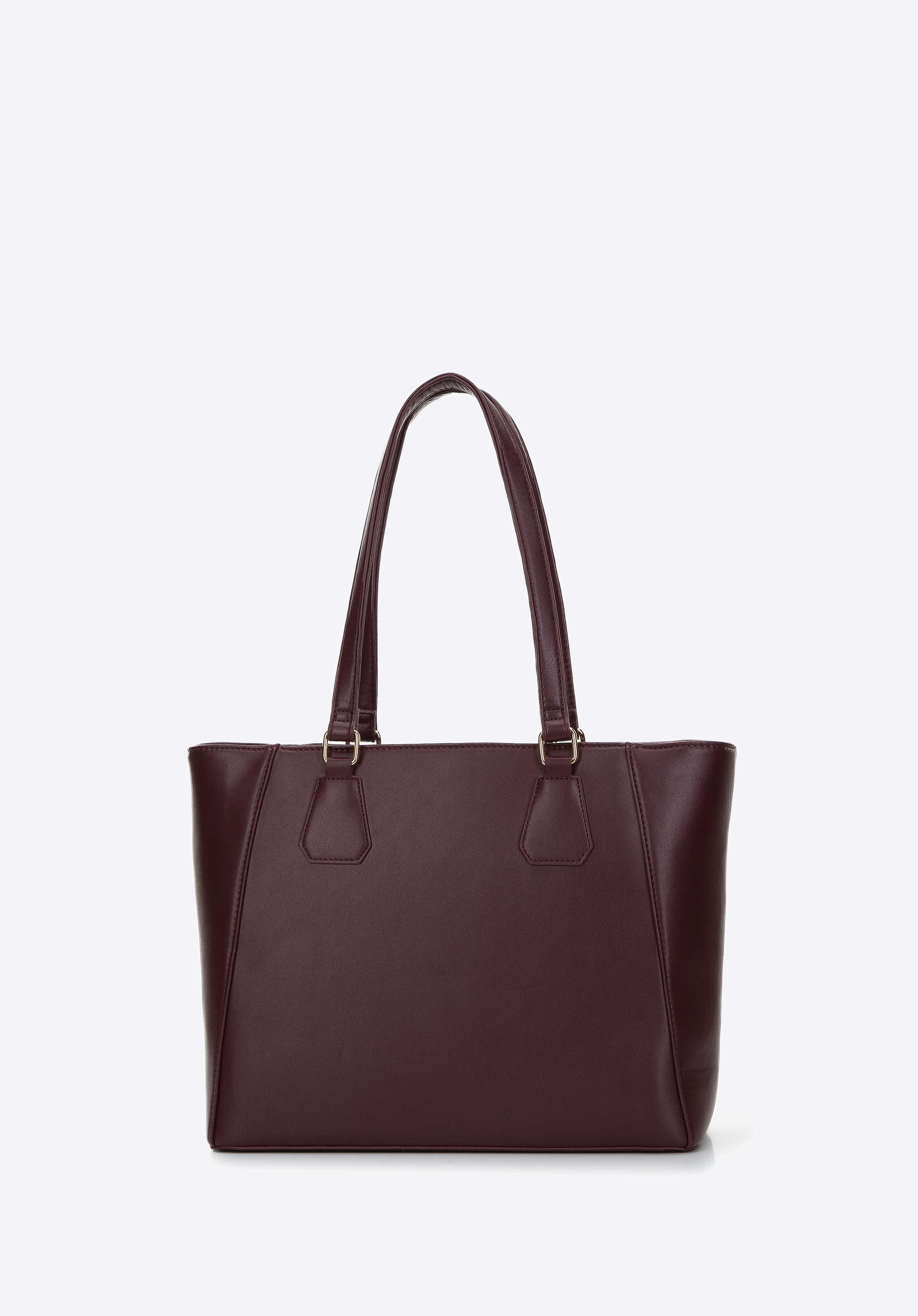 Torebka shopperka pikowana w geometryczny wzór