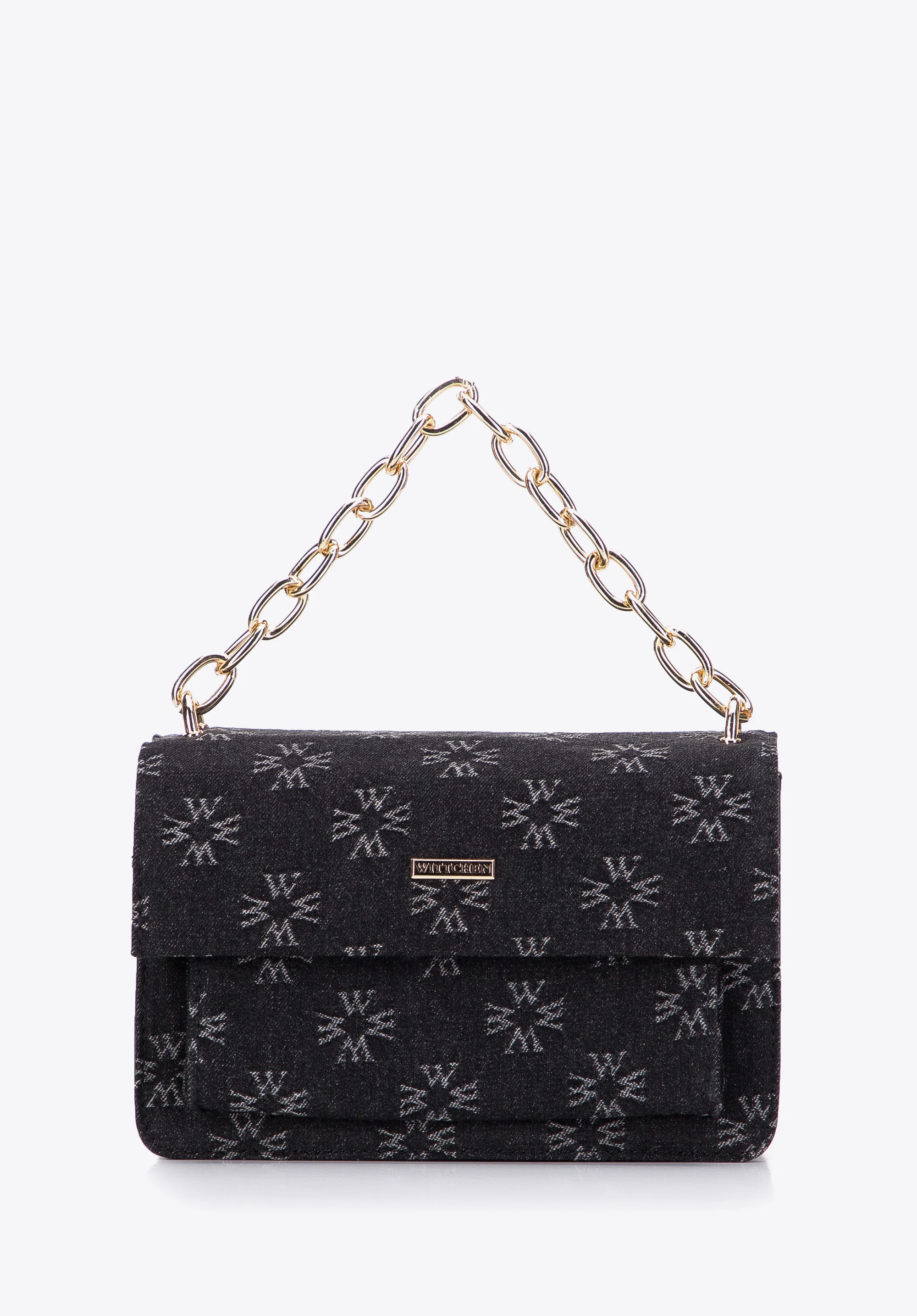 Damska listonoszka dżinsowa w monogram mała