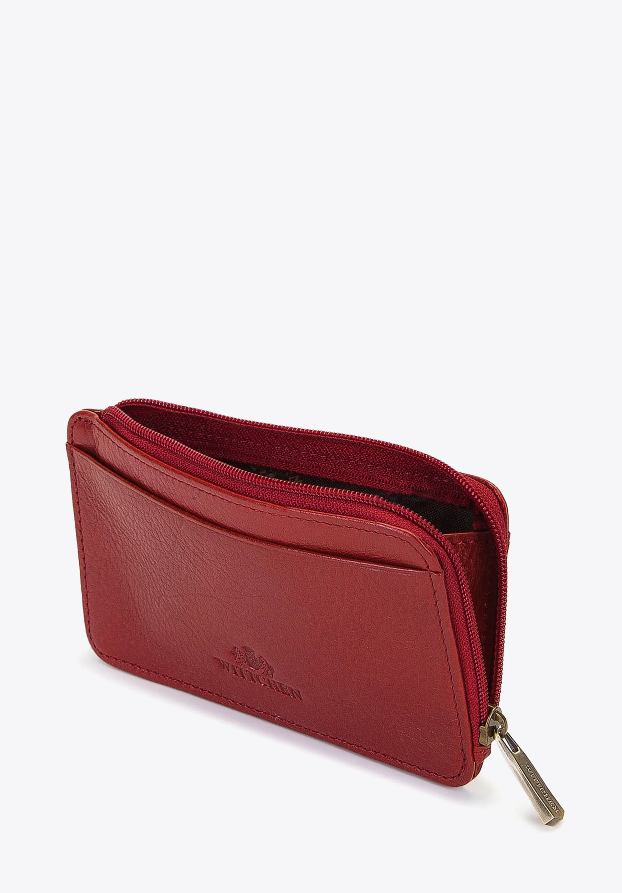 Etui na karty kredytowe skórzane na zamek