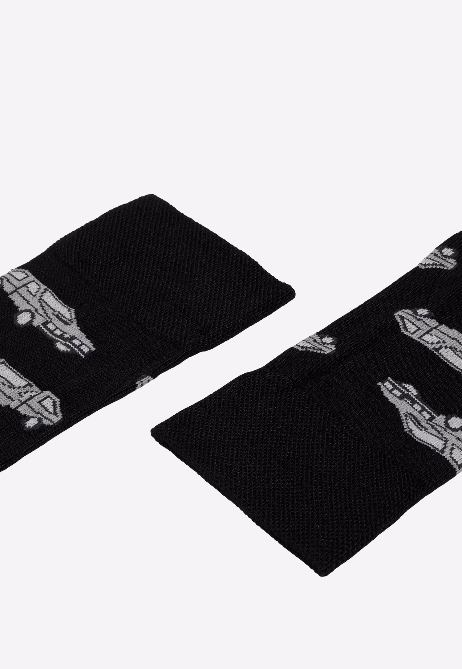 Granatowo-czerwone skarpety bambusowe w polonezy