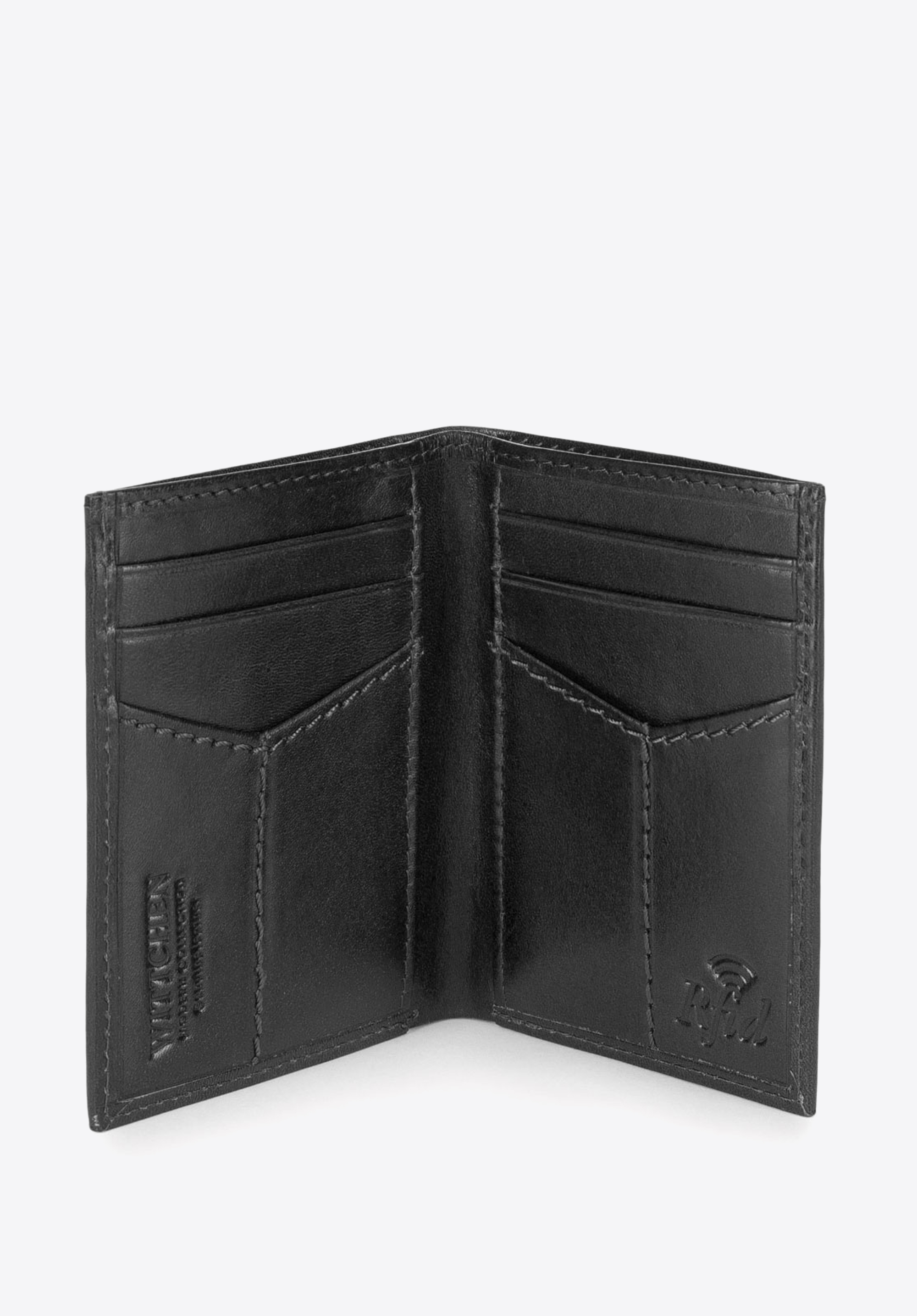 Skórzany portfel wąski