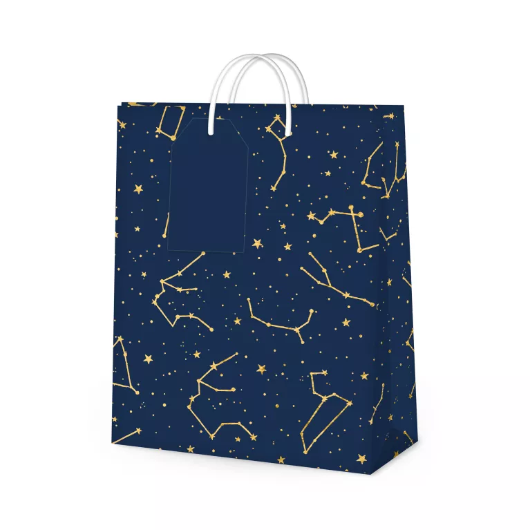 Dárková taška velká - Hvězdná obloha (26 × 12,7 × 32,4 cm)