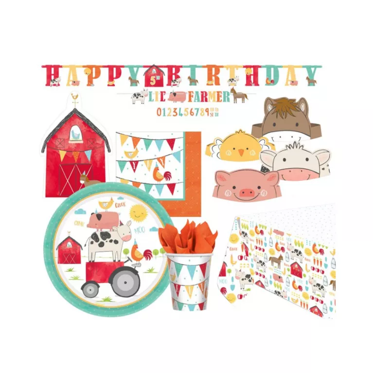 Párty Set Zvířata z farmy 51 ks