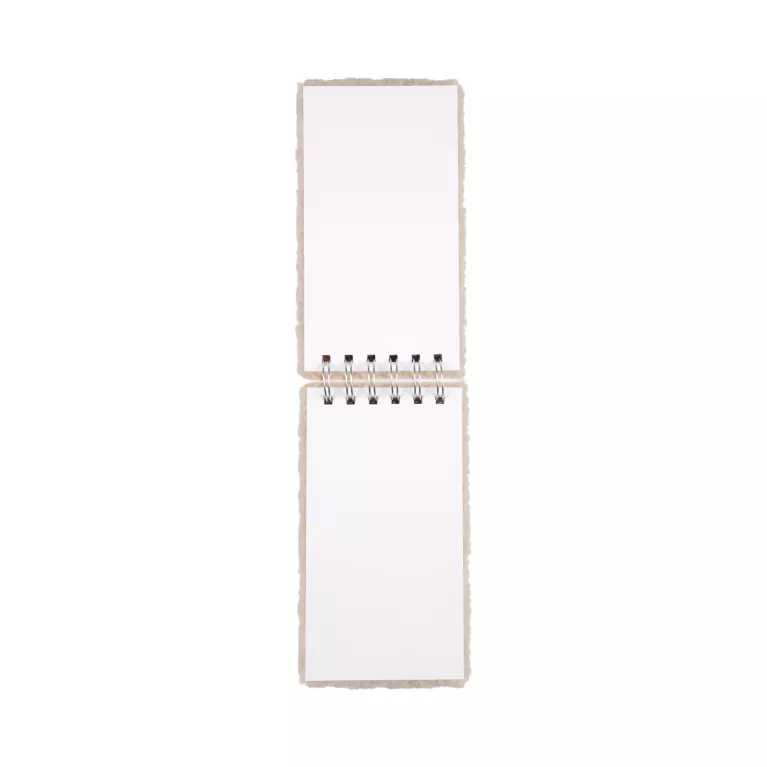 Chlupatý béžový zápisník se spirálou