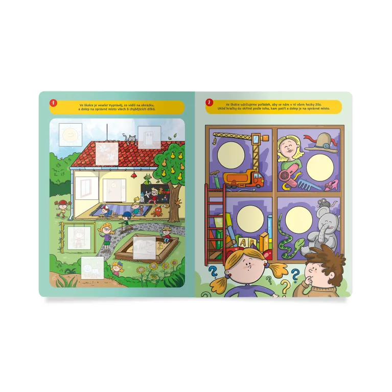 Samolepkové aktivity - Těším se do školky