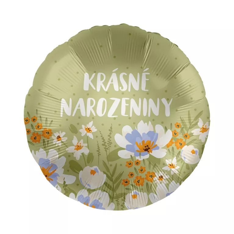 Balónek fóliový Krásné narozeniny