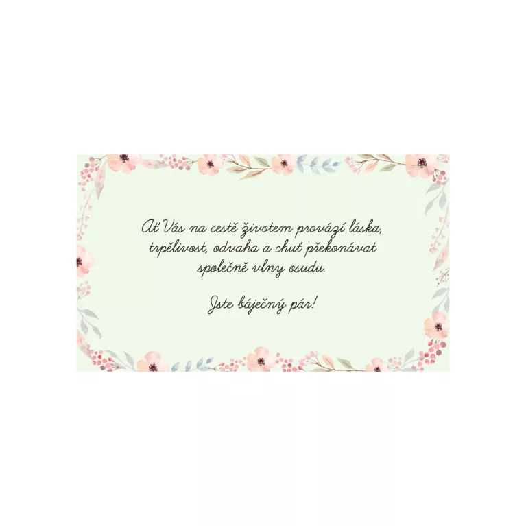 Vzkaz v láhvi - Novomanželům