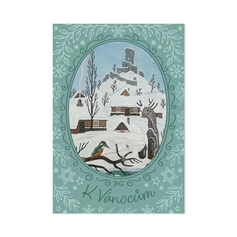 Vánoční přání Josef Lada - Ledňáček