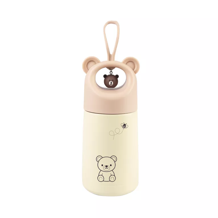 Béžová termoláhev - Medvídek