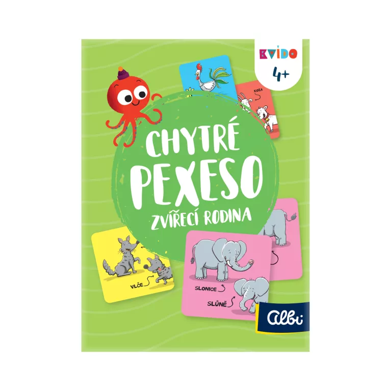 Chytré pexeso - Zvířecí rodina 2. vydání