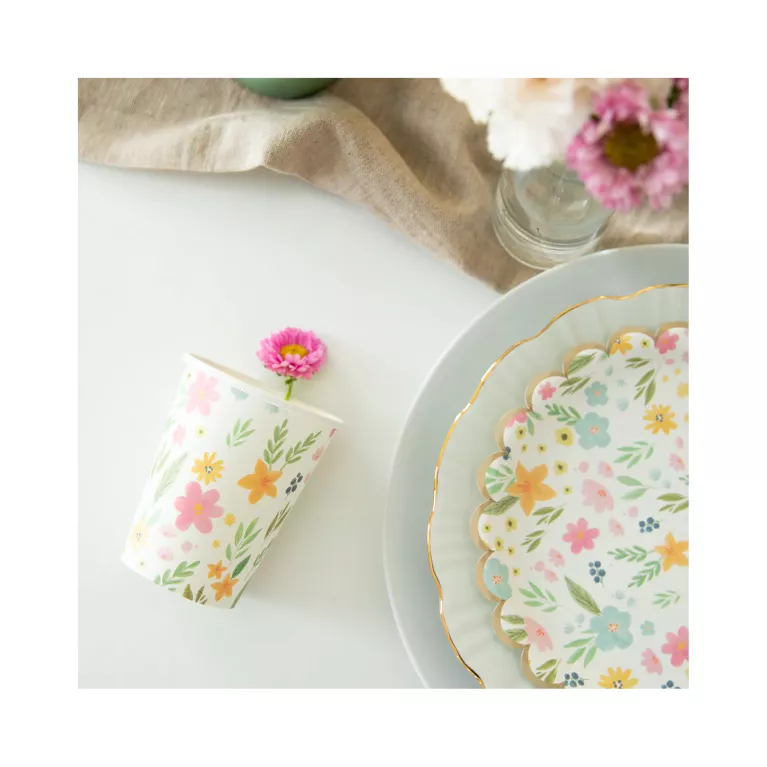 Kelímky Jarní květiny 6 ks