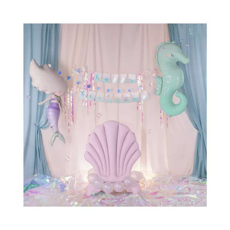 Balónek fóliový Mořský koník světle zelený