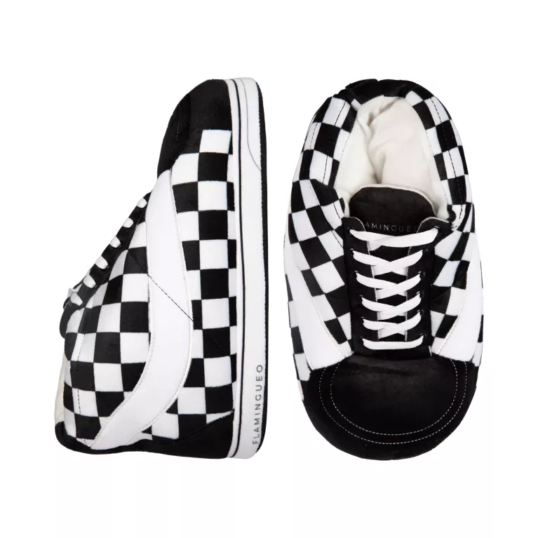 Kostkované sneakers bačkory