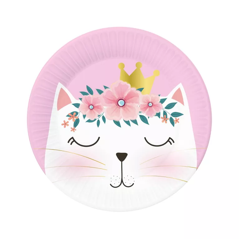 Talíře kočka 6 ks