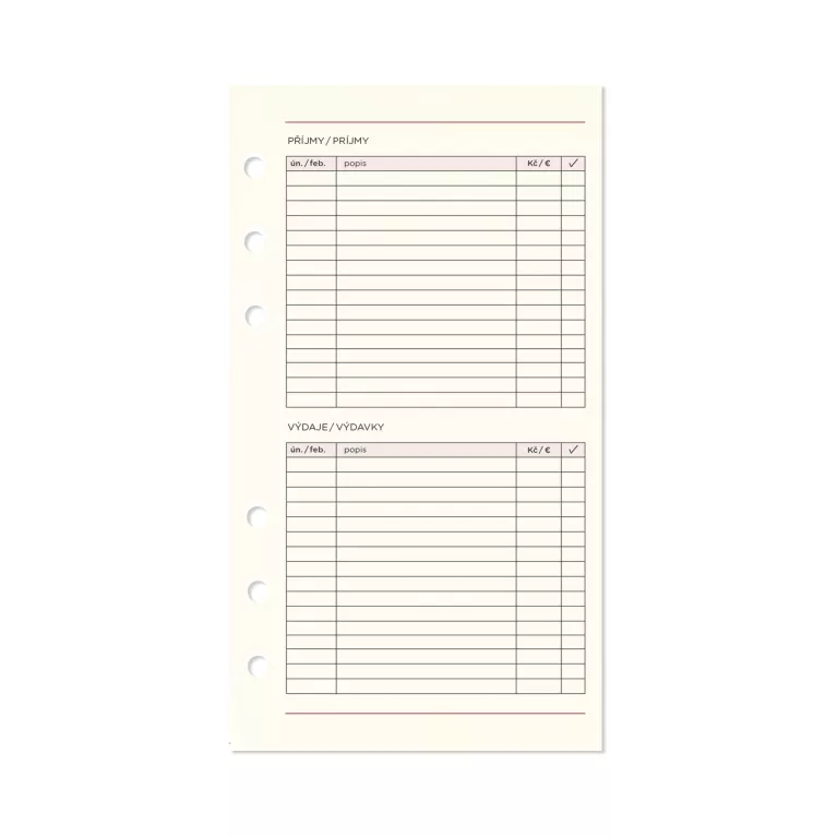 Náplň do plánovacího diáře na rok 2026