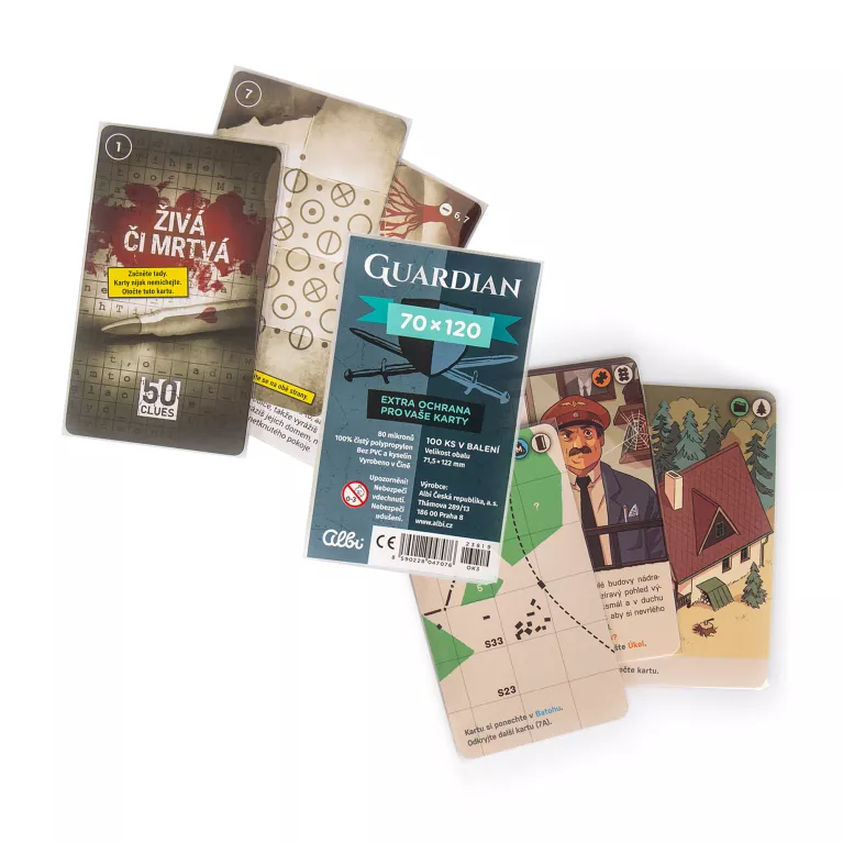 Obaly na karty Guardian pro karty 70 × 120 mm - 100 ks