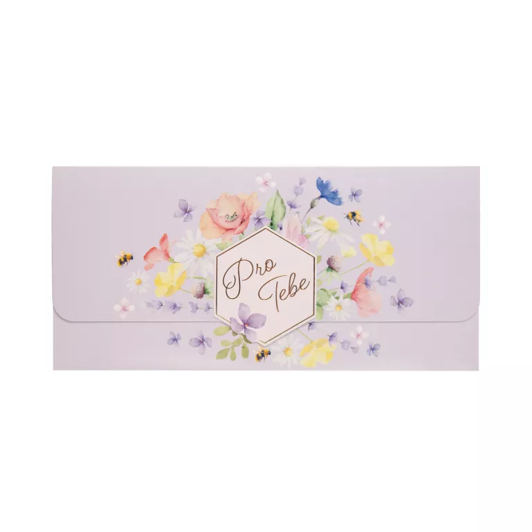 Magnetická kapsa na peníze - Luční květy