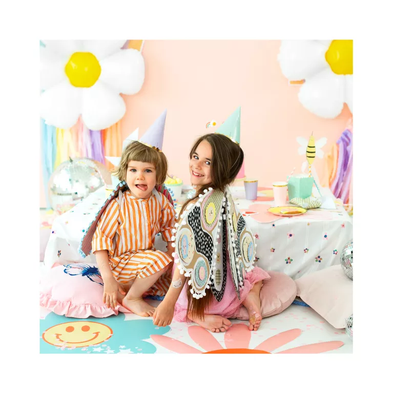 Čepičky pastelové se zlatým okrajem 6 ks