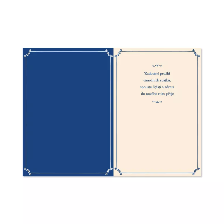 Vánoční hrací přání Josef Lada - Štěstí, zdraví, pokoj svatý