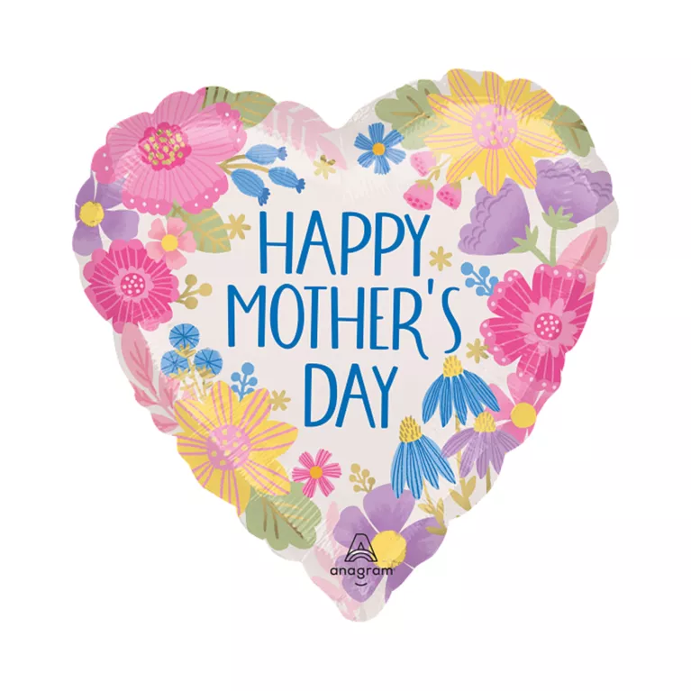 Balónek fóliový Den matek srdce