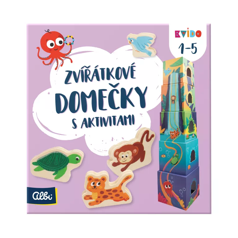 Zvířátkové domečky s aktivitami - Kvído