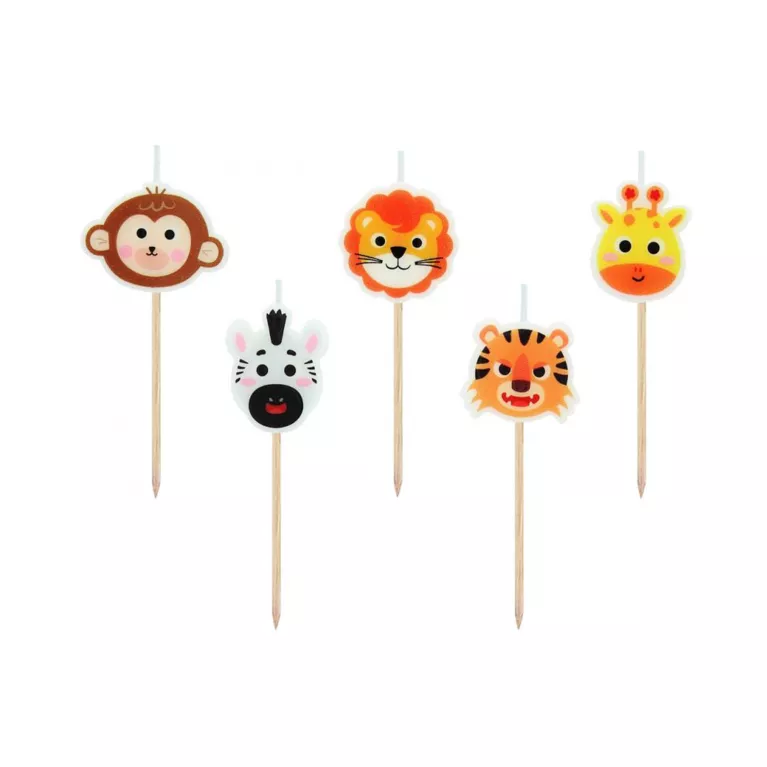 Sada dortových svíček - Safari