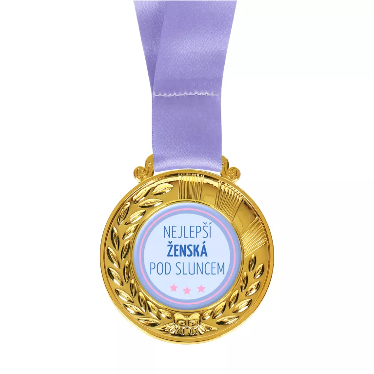 Přání s medailí - Nejlepší ženská