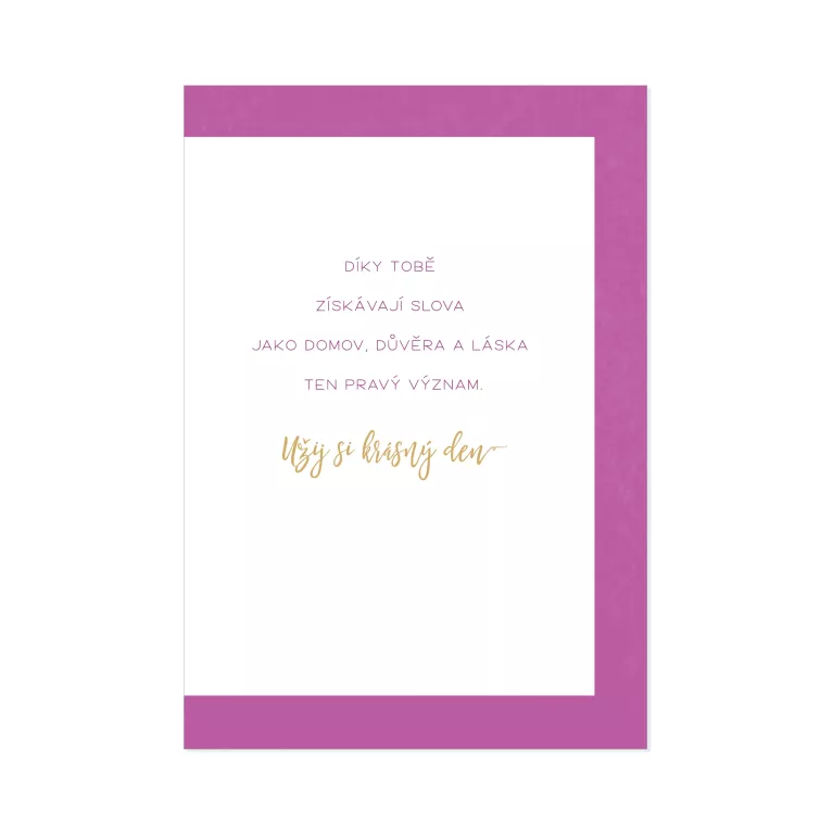 Přání - Mamince s láskou