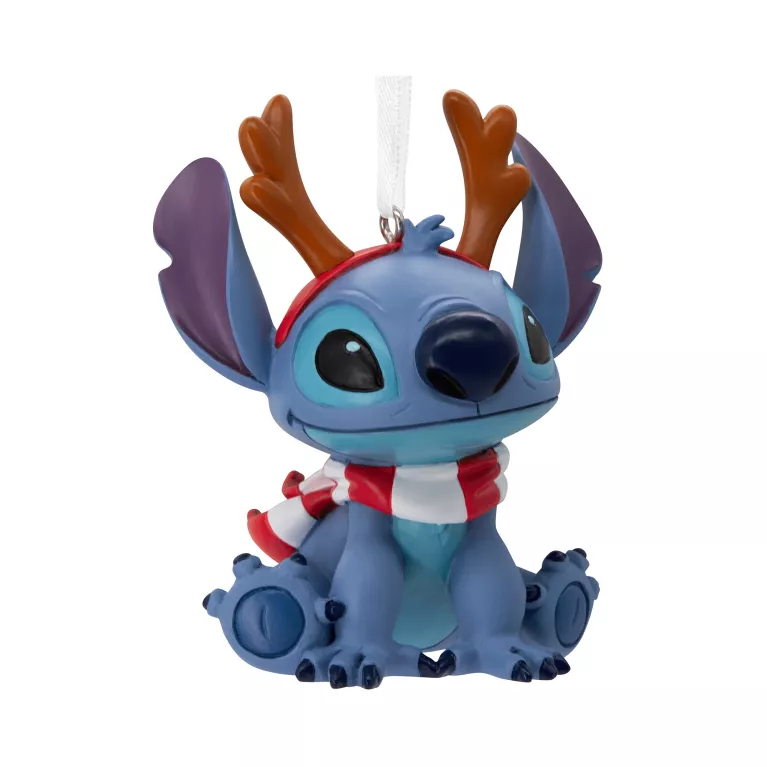 Vánoční ozdoba - Stitch s parohy