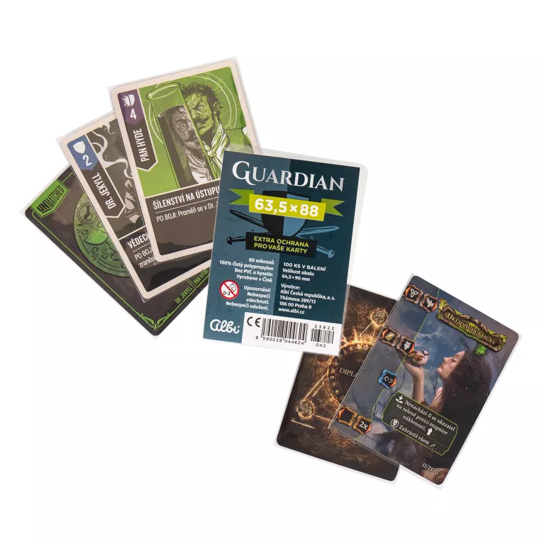 Obaly na karty Guardian pro karty 63,5 × 88 mm - 100 ks