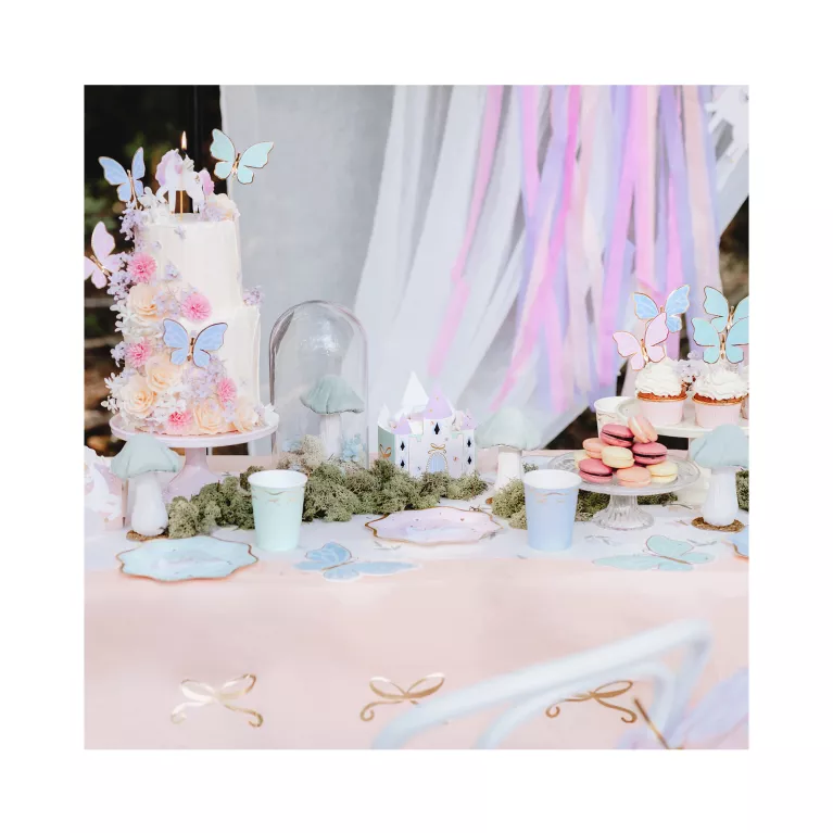 Talíře Jednorožec pastelové 6 ks