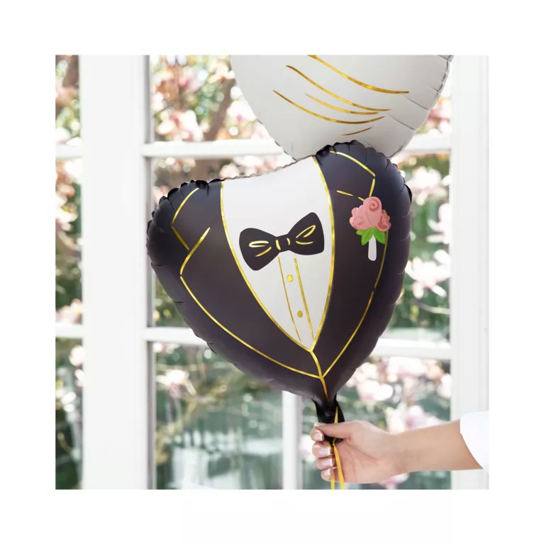 Balónek fóliový Ženich srdce