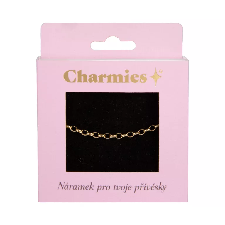 Zlatý náramek na přívěsky