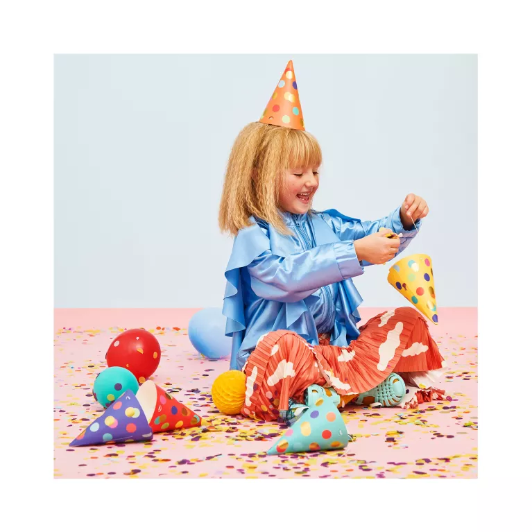 Čepičky barevné Konfety 6ks