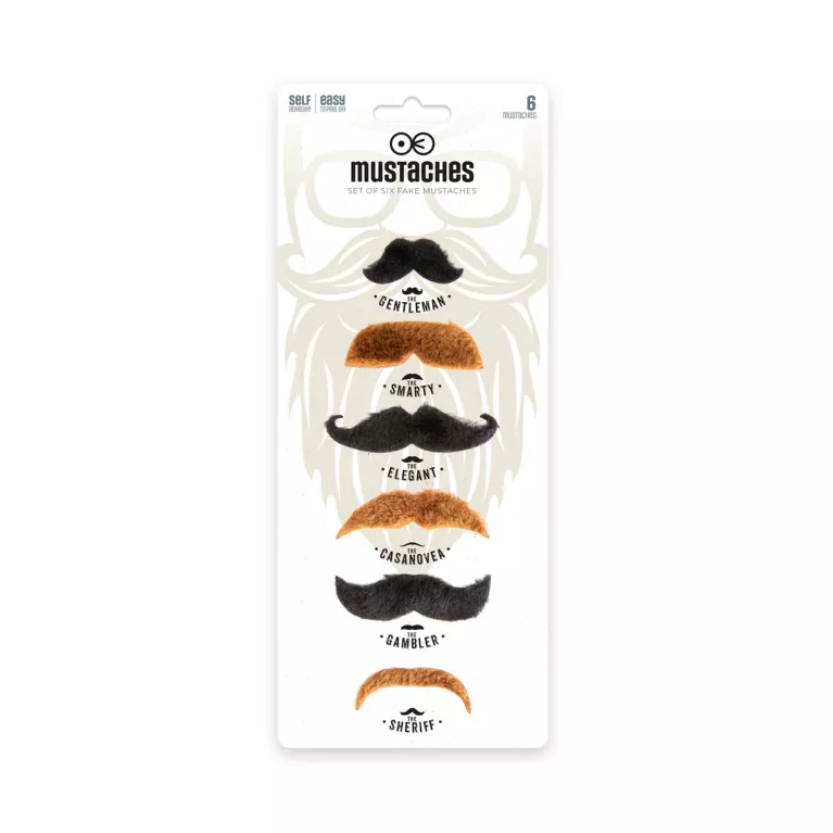 Knír Černý a hnědý 6 ks