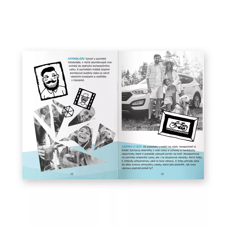 Modrý foťák s termotiskem