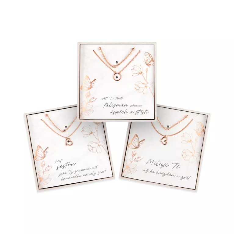 Dvojité náhrdelníky s věnováním