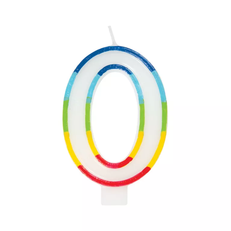 Svíčka dortová barevná číslo 0