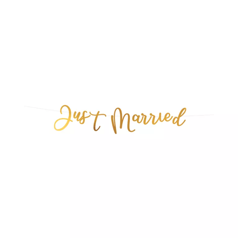 Banner Just Married