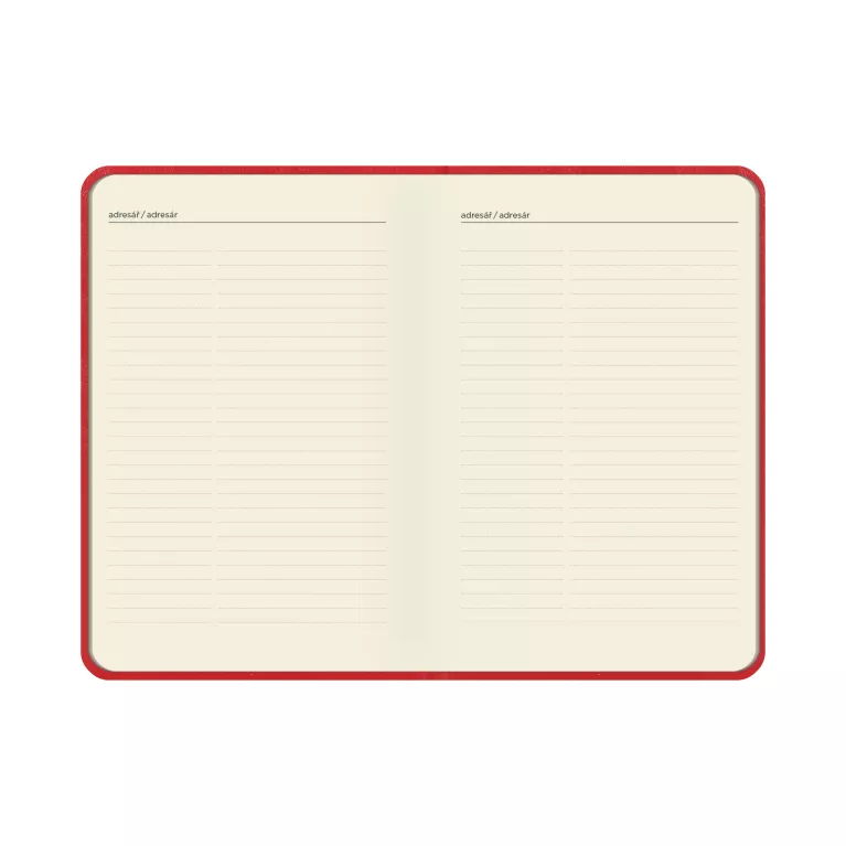 Červený manažerský diář